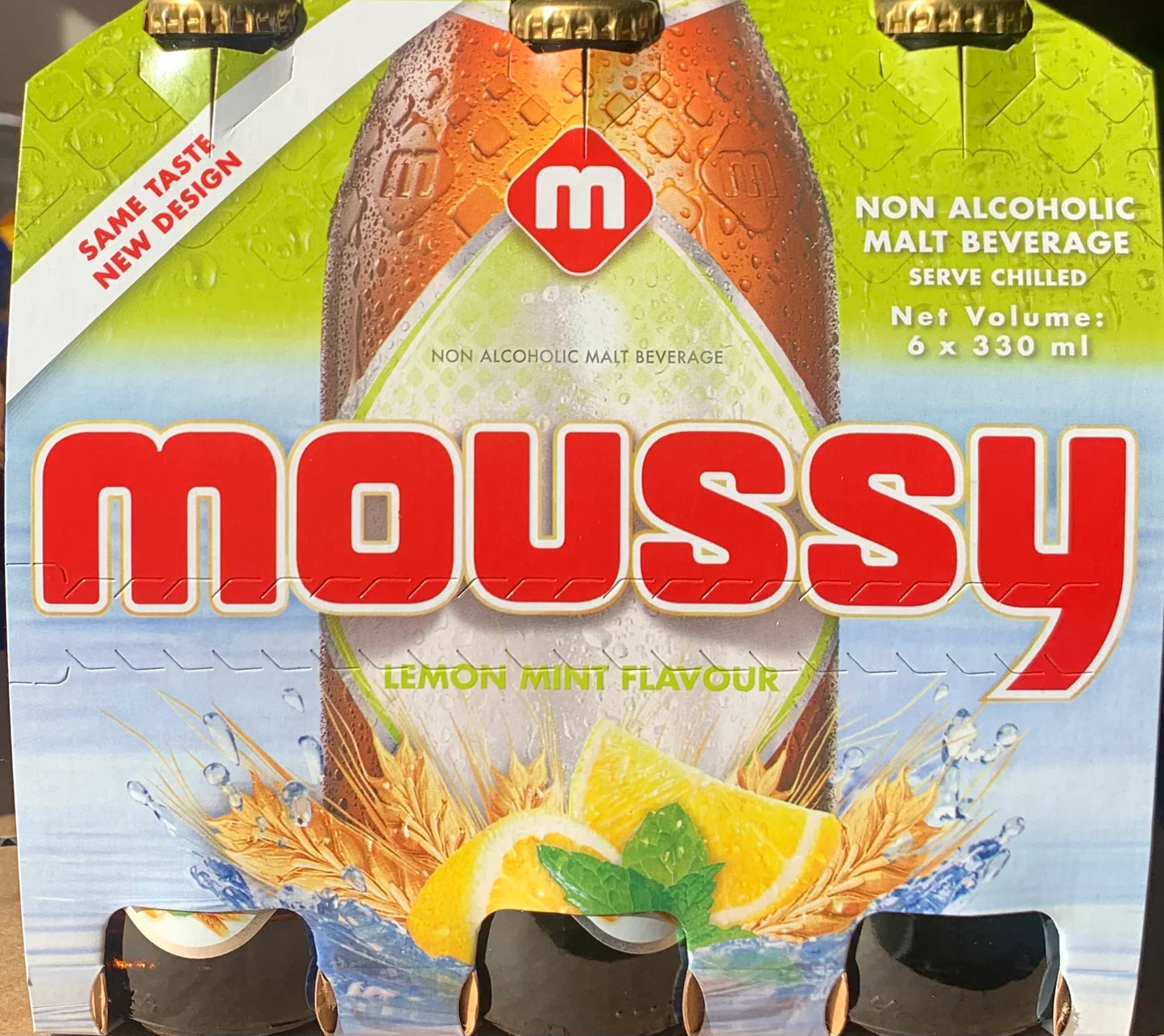 Moussy Lemon Mint Flavor Beverage  (6 Pk* 300ml)
