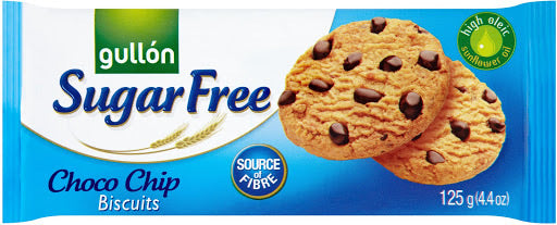 Gullón Choco Chip Biscuits Sugar Free (125g)