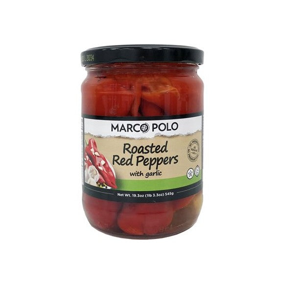 Marco Polo Roasted Peppers w/Garlic(19.3OZ)