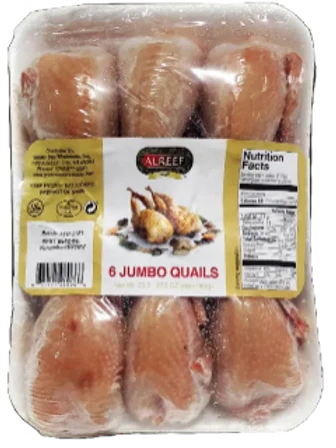 Al Reef Halal Jumbo Quails (6 CT)