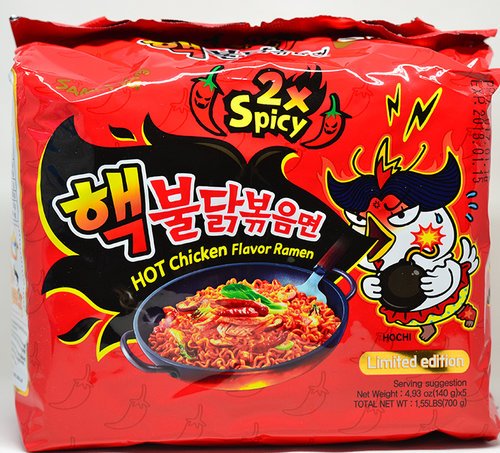 SamYang Noodles 2xSpicy Hot Chicken Ramen (5pck x 4.5oz)